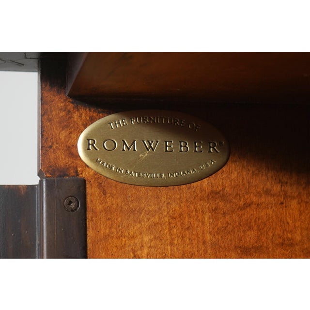 Rom Weber Burl Elm Walnut Armoire Cabinet For Sale - Image 14 of 14