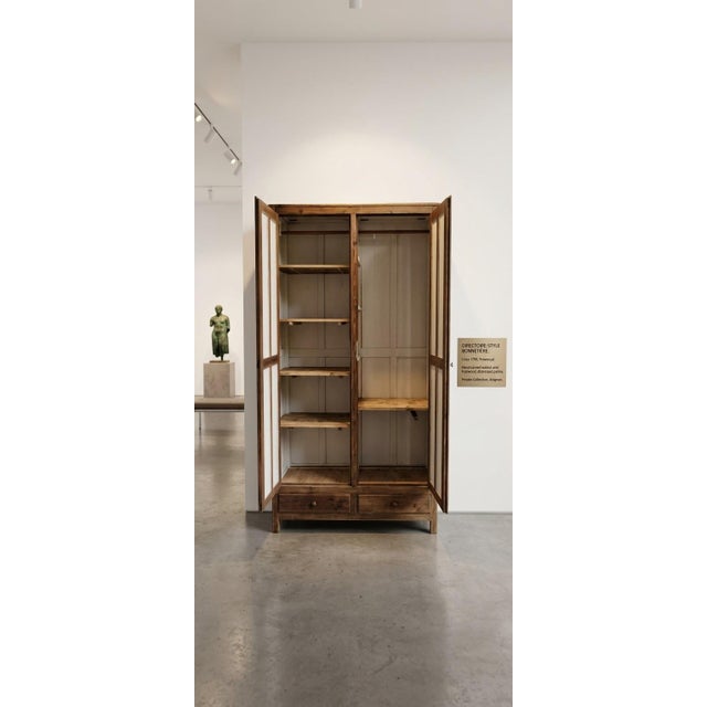 Vintage Parisian Beech Wardrobe, 1940s For Sale - Image 3 of 4