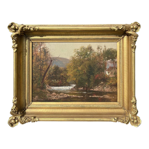Trout Fishing Oil Painting, 1871