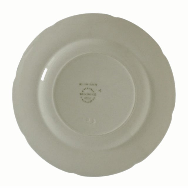 English Wedgwood Embossed Willow Weave Queen's Ware Bread & Butter Plate Set 8 Cream Hostess Gift Cheese Dish Replacement Appetizer Dish Gift. For Sale - Image 3 of 3