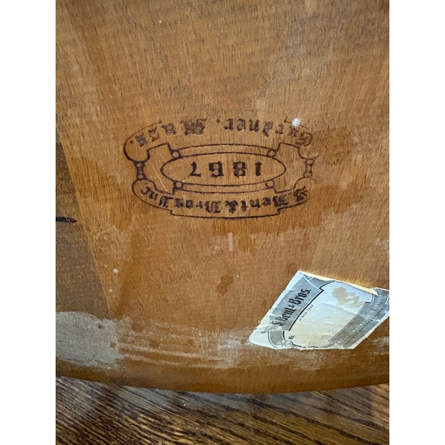 Mid 20th Century Vintage S. Bent & Bros. Solid Maple Colonial Windsor Side Chair – Gardner, Massachusetts For Sale - Image 5 of 10