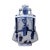 Ceramic Chinese Blue White Porcelain People Graphic Flat Body Vase For Sale - Image 7 of 7