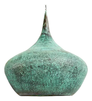 Copper Rain Drop Pendant Light Large