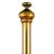 Antique English Victorian Solid Brass Full Size Headboard, Tall Post, 100% Brass, Arched Scrollwork C. 1890s For Sale - Image 10 of 13