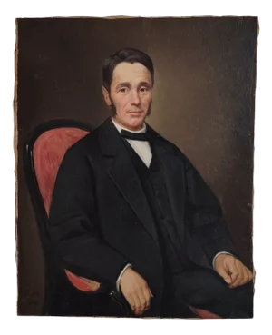 S. Peyret, Portrait of a Man, 1872, Oil on Canvas