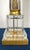 1950s Monumental 35" Paul Hanson Neoclassical Fluted Crystal & Brass Column Lamp For Sale - Image 11 of 12
