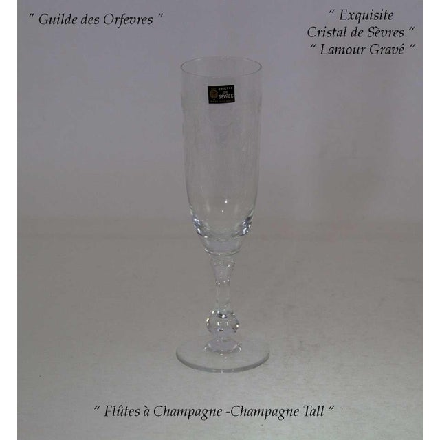 Complete Set for 12 Persons, Lamour Gravé 1600 in It’s Factory Original Packing of 1980’s For Sale - Image 13 of 17