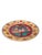 2000 - 2009 Vintage Hand-Painted Mediterranean Terracotta Wall Accent Plate With Bird & Tulip Motif For Sale - Image 5 of 11