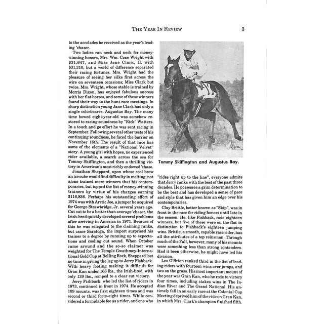 "Steeplechasing in America" 1974 Cooper, John E. For Sale - Image 10 of 11