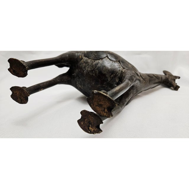 Mid 20th Century African Bronze Giraffe Sculpture Art. For Sale - Image 16 of 17