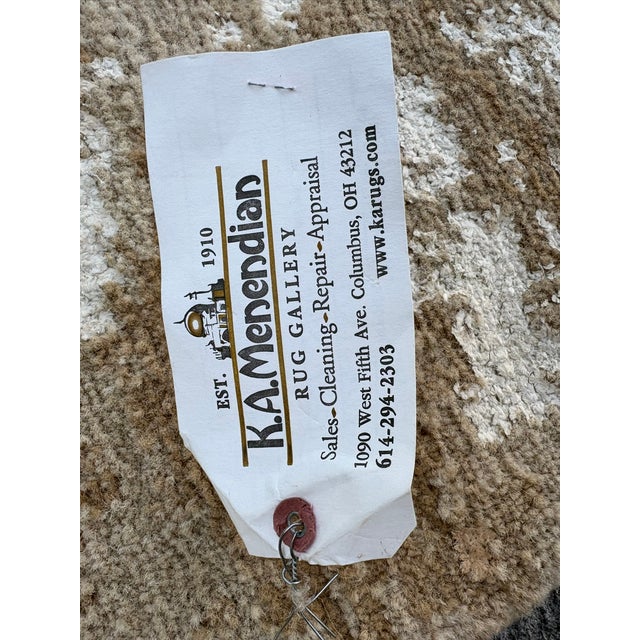 Rh Kasir Wool & Silk Rug – 10' X 14' Wheat/Camel | Hand-Knotted Wool & Silk For Sale - Image 17 of 18