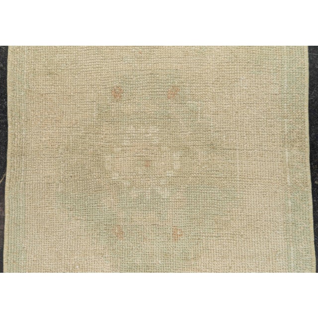 Turkish Mini Rug Oriental Hand Knotted Vintage Rug 1'5" x 3' #21237 For Sale - Image 4 of 8