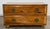 Vintage Henredon footed campaign two (2) drawer pine chest. Features carved Asian motif medallions to drawer fronts with...
