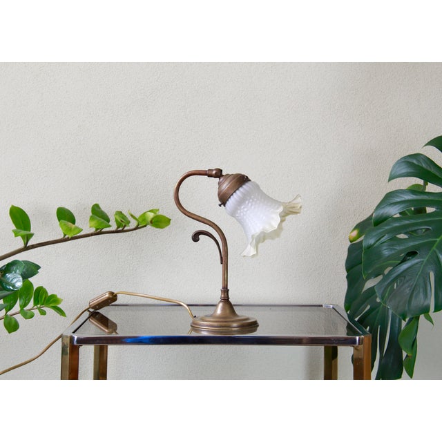 Vintage Art Nouveau Tulipano Table Lamp, Italy, 1980s For Sale - Image 10 of 10
