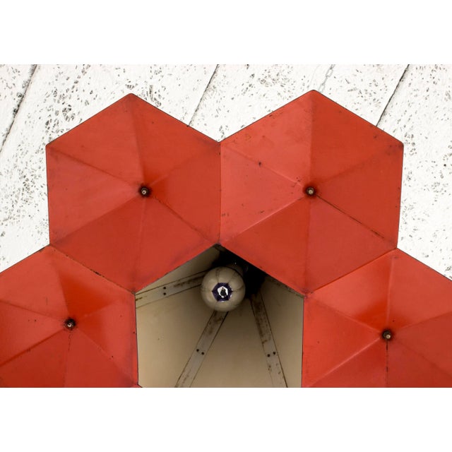 Metal Metal Pendant Lamp, 1960s For Sale - Image 7 of 8