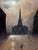 Walter Linsley Meegan (1859–1944) Trinity Church, Liverpool by Night Victorian Oil on Board, Circa 1890 Subject & Medium A...