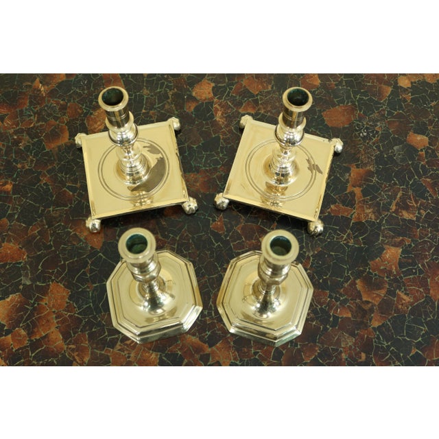 Approx: 30 Years Old 1 Pair Is Colonial Williamsburg Other Marked w. ‘M’ High Quality Construction 2 Pair Of Solid brass...