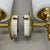 Brass and Satin Glass Theatre Wall Lights, 1950s, Set of 2 For Sale - Image 14 of 18