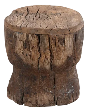 Rustic Teak Wood Pedestal Stand | Reclaimed Antique Mortar Riser for Farmhouse Table Decor | Unique Home Gift | Primitive 10 Inch Plant Base