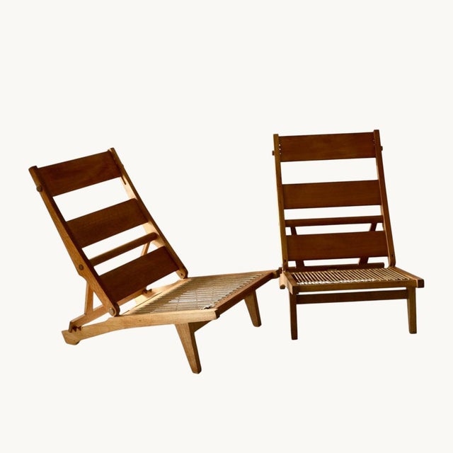 AP71 Reclining Chairs in Oak by Hans J. Wegner for AP Stolen, Sweden, 1960s, Set of 2 For Sale - Image 12 of 14