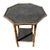 Restored Aesthetic Movement Tiger Bamboo Octagon Side Table W/ Embossed Top For Sale - Image 4 of 7