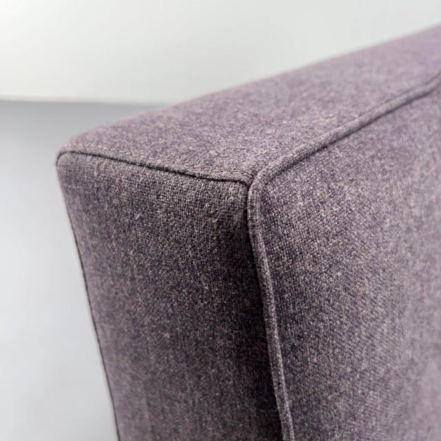 Minimalist Constanze Armchairs with Aubergine Wool Upholstery by Johannes Spalt for Wittmann, Vienna, Austria, 1960s, Set of 2 For Sale - Image 6 of 15