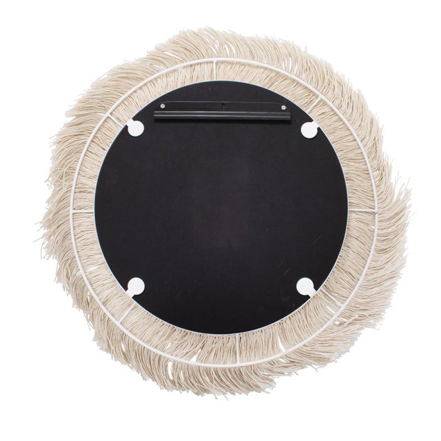 2020s Fringe Round Mirror For Sale - Image 5 of 9