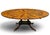 Brown 87.5" Maitland-Smith English Regency Flame Mahogany Roundabout Extendable Dining Table With Sunburst Top For Sale - Image 8 of 9