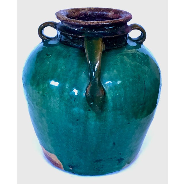 Chinese Antique Asian Crockery Jug For Sale - Image 3 of 5