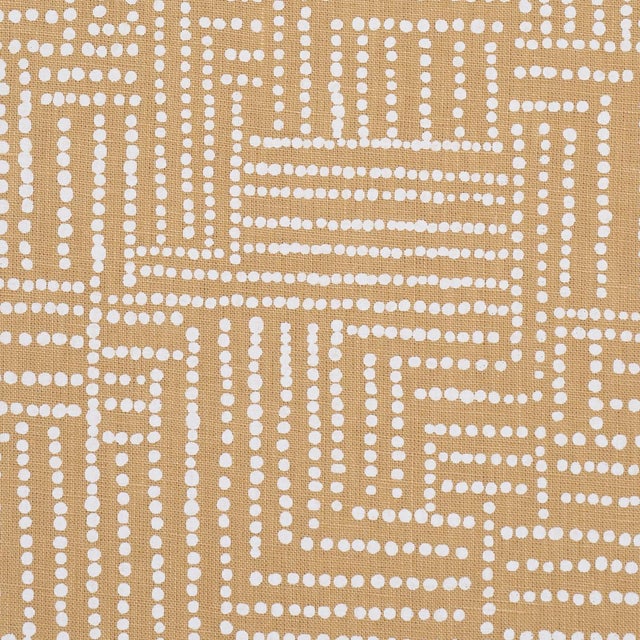 Contemporary Schumacher X Johanna Ortiz Coco Hand Screen Print Fabric In Sunbleached Ochre For Sale - Image 3 of 4