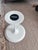 White Vintage Knoll Saarinen 20” Round White Tulip Side Table by Eero Saarinen For Sale - Image 8 of 10