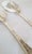 Gold Antique George V Sterling Silver Serving Set by Josiah Williams & Co, 1930, Set of 2 For Sale - Image 8 of 14