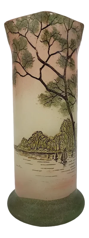 Legras Enameled Glass Vase, 1900s