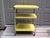 Vintage Industrial Yellow Cosco Chrome Kitchen 3 Shelf Utility Cart With Wheels For Sale - Image 11 of 18