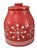 Ceramic Vintage Pottery Barn Large Hold Everything Red Snowflake Covered Jar For Sale - Image 7 of 7