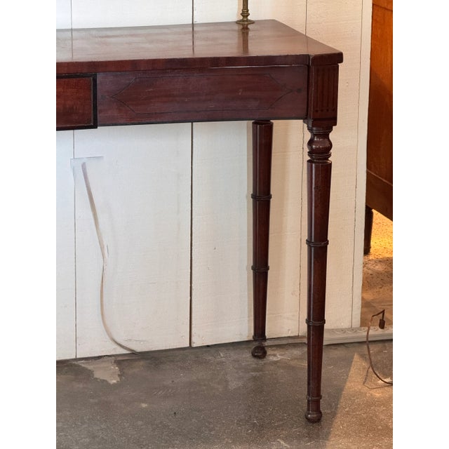 English Regency Mahogany Server With Brass Gallery For Sale - Image 9 of 13