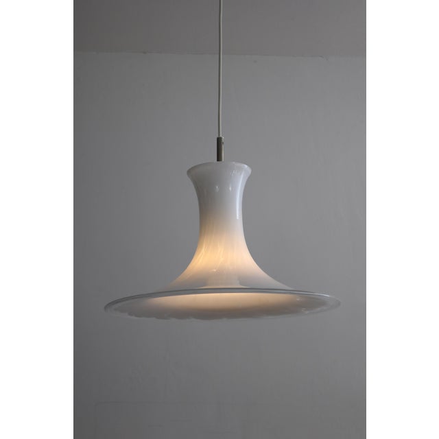 Large Holmegaard pendant lamp Made in Denmark Marbled glass Diameter 40cm, height 32cm + 150cm cable 1 x E27 socket / bulb...