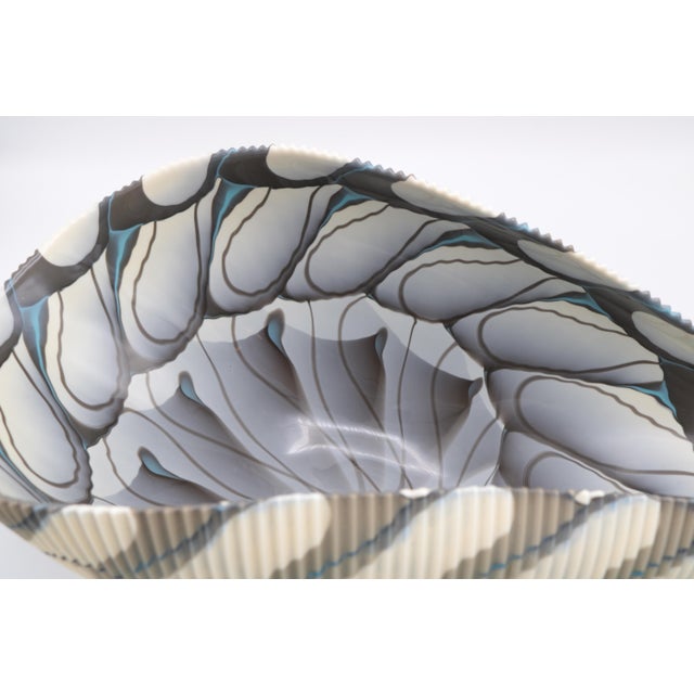 Glass Decorative Murano Glass Shell by Guido Ferro , Italy 1980's For Sale - Image 7 of 8