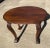 Oval Carved Top Side Table With Claw and Ball Cabriole Carved Legs For Sale - Image 4 of 9