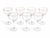 Add timeless elegance to your table with this beautiful set of 8 vintage champagne coupe glasses featuring delicate...