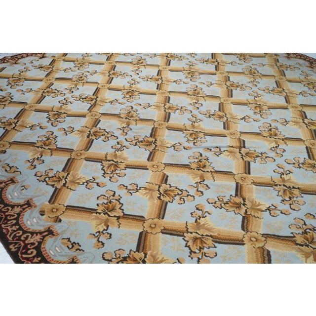 Turkish Oushak Rug 10'0" X 14'0" For Sale In New York - Image 6 of 9