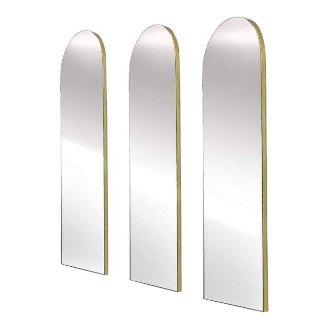 Set of Three Regent Arch Top Wall Mirrors For Sale