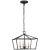 Darlana Small Wide Semi-Flush Mount Lantern in Aged Iron Designer: Chapman & Myers Canopy: 6" Round Mounting: Chain Shade...