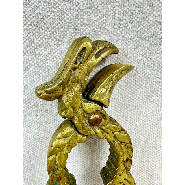 American Vintage Brass Eagle Nutcracker For Sale - Image 3 of 5