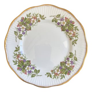 Vintage English Bone China Decorative Dessert Plate For Sale