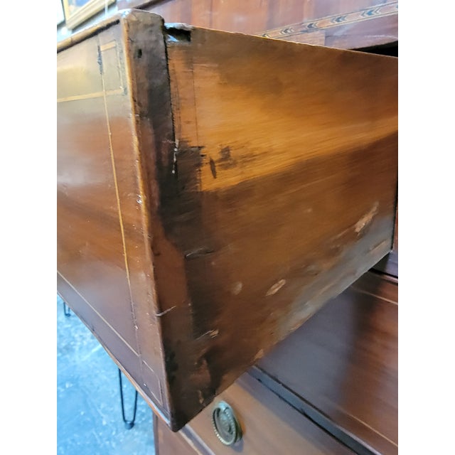 Antique Georgian Mahogany Chest Circa. 1850 For Sale - Image 10 of 14