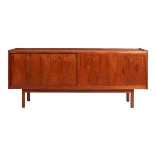 Petite Danish Modern Credenza in Teak by J. Clausen for Brande Mobelfabrik, circa 1960s For Sale