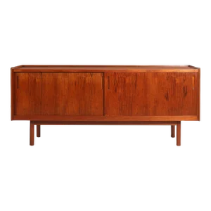 Petite Danish Modern Credenza in Teak by J. Clausen for Brande Mobelfabrik, circa 1960s