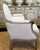 French Large Pair of 19th C Louis XVI Armchairs For Sale - Image 3 of 11
