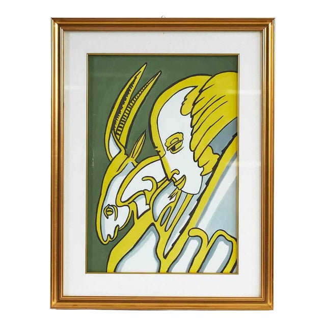 Unknown, Homage to Remo Brindisi, 2000s, Canvas For Sale